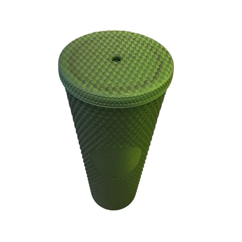 Starbucks Matte Olive Green Studded Cold Cup Tumbler 24 oz Venti -No Straw